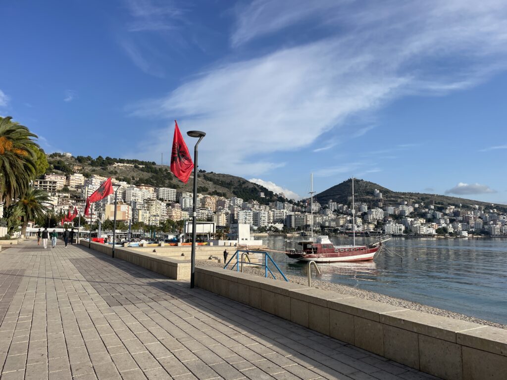 How to move abroad, Saranda promenade