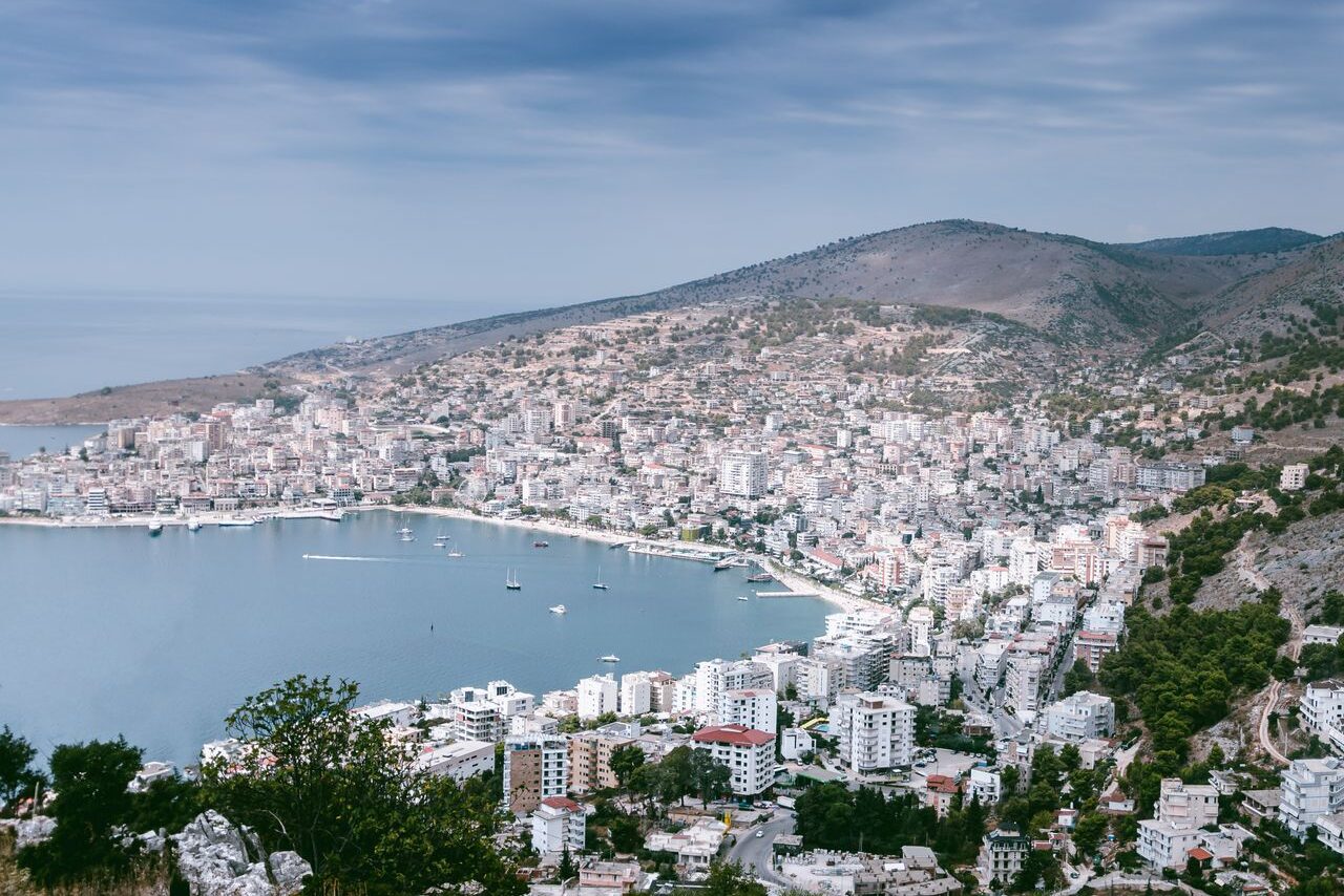 Where to Stay in Saranda, aerial view of Saranda