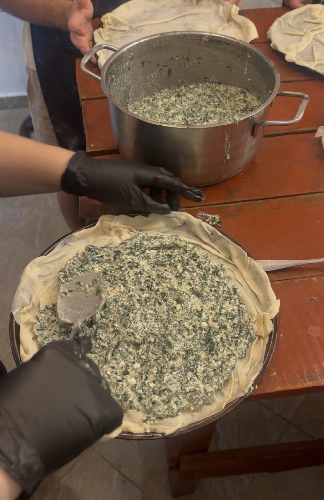 lakror spinach and cheese filling