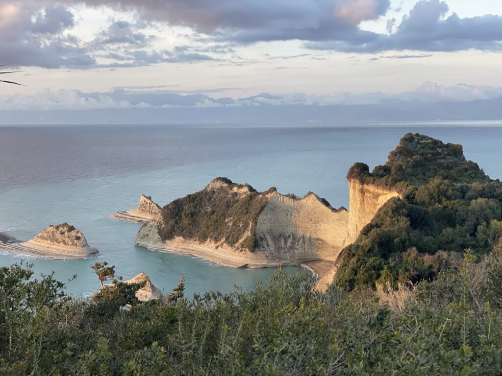 Corfu's northwest coastline