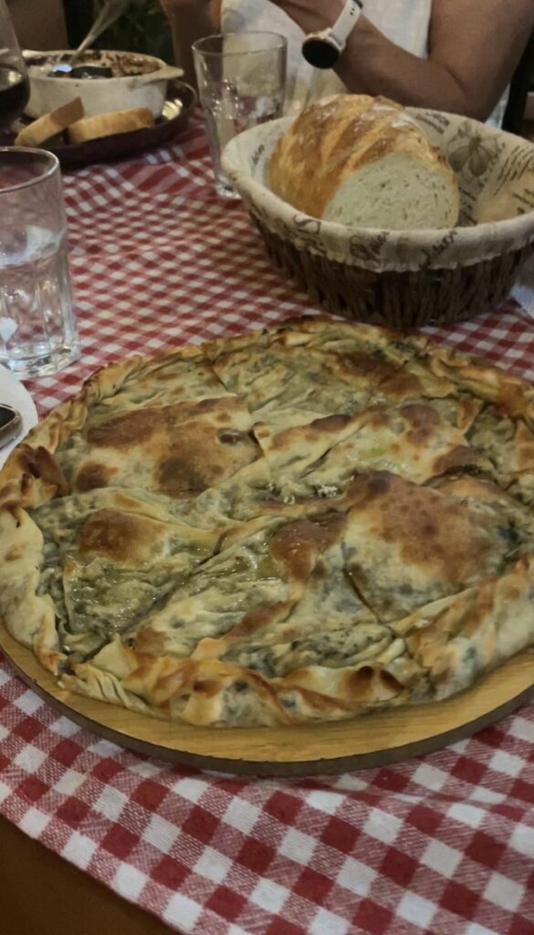 Tirana Cooking Class - baked lakror pastry with spinach and cheese filling